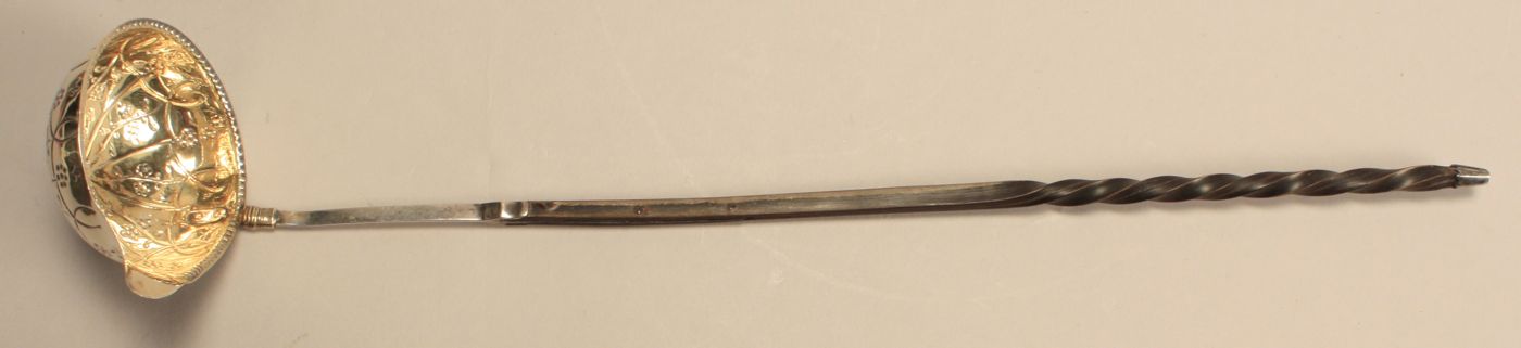 ENGLISH SILVER BRANDY LADLEEarly