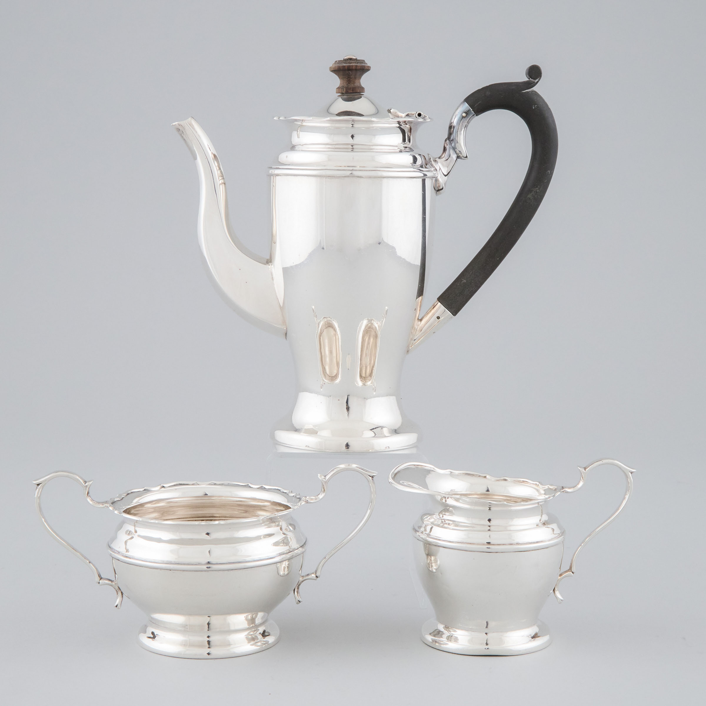 English Silver Coffee Service,