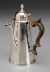 English Silver Coffeepot Engli