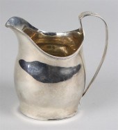 ENGLISH SILVER CREAM PITCHER c