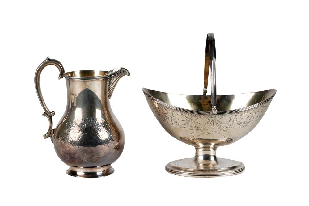 ENGLISH SILVER CREAMER & SUGARthe