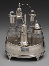 English Silver Cruet Set Londo