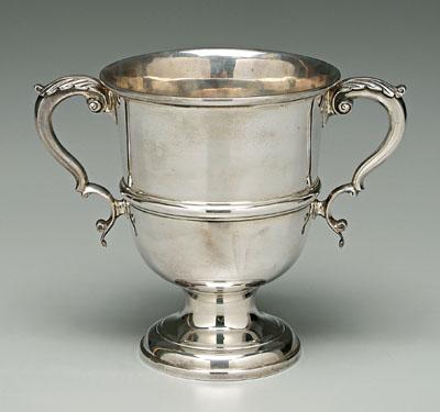 English silver cup, urn form,