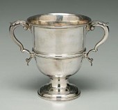 English silver cup, urn form,
