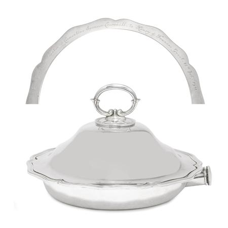 English Silver Entree Dish 	 