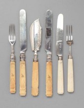 English silver fruit sets, ivo