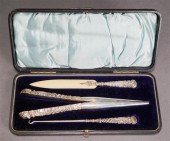 ENGLISH SILVER HANDLE FITTED T