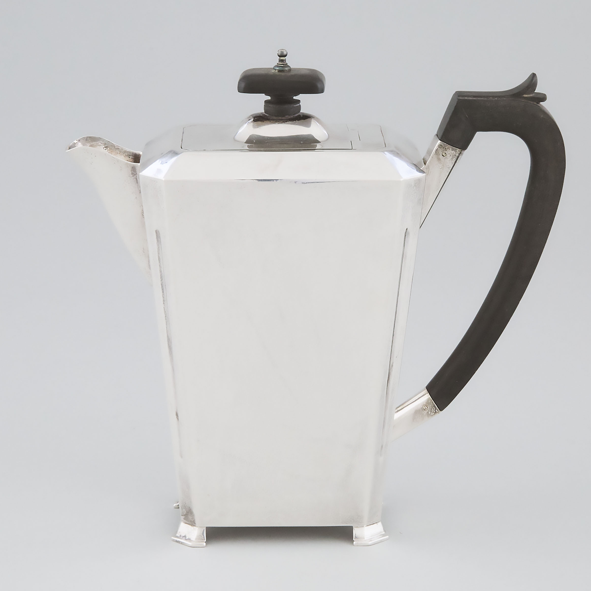 English Silver Hot Water Pot, S.
