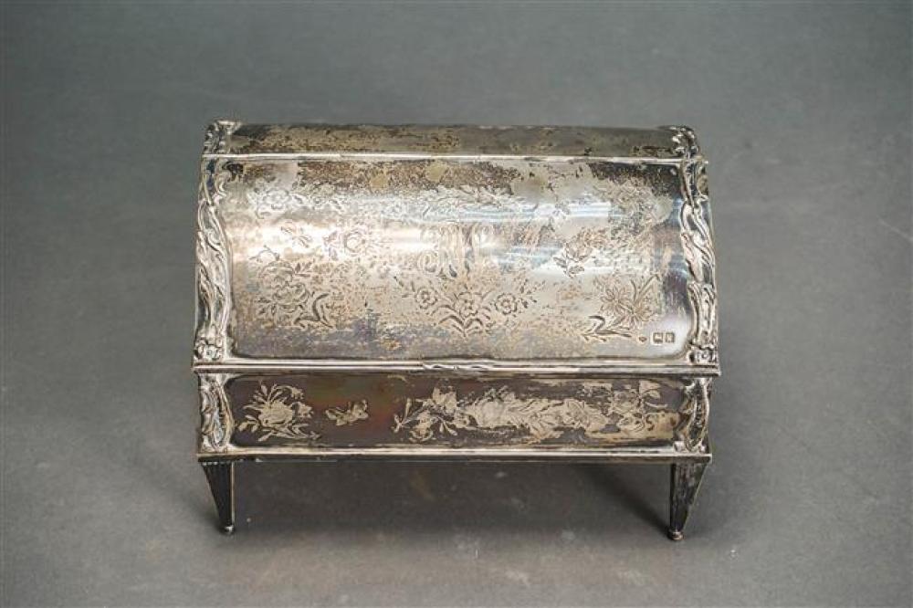 ENGLISH SILVER JEWELRY CASKET, 26
