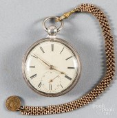 ENGLISH SILVER KEYWIND POCKET