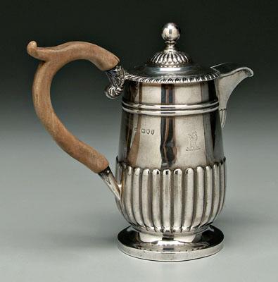 English silver milk pitcher,