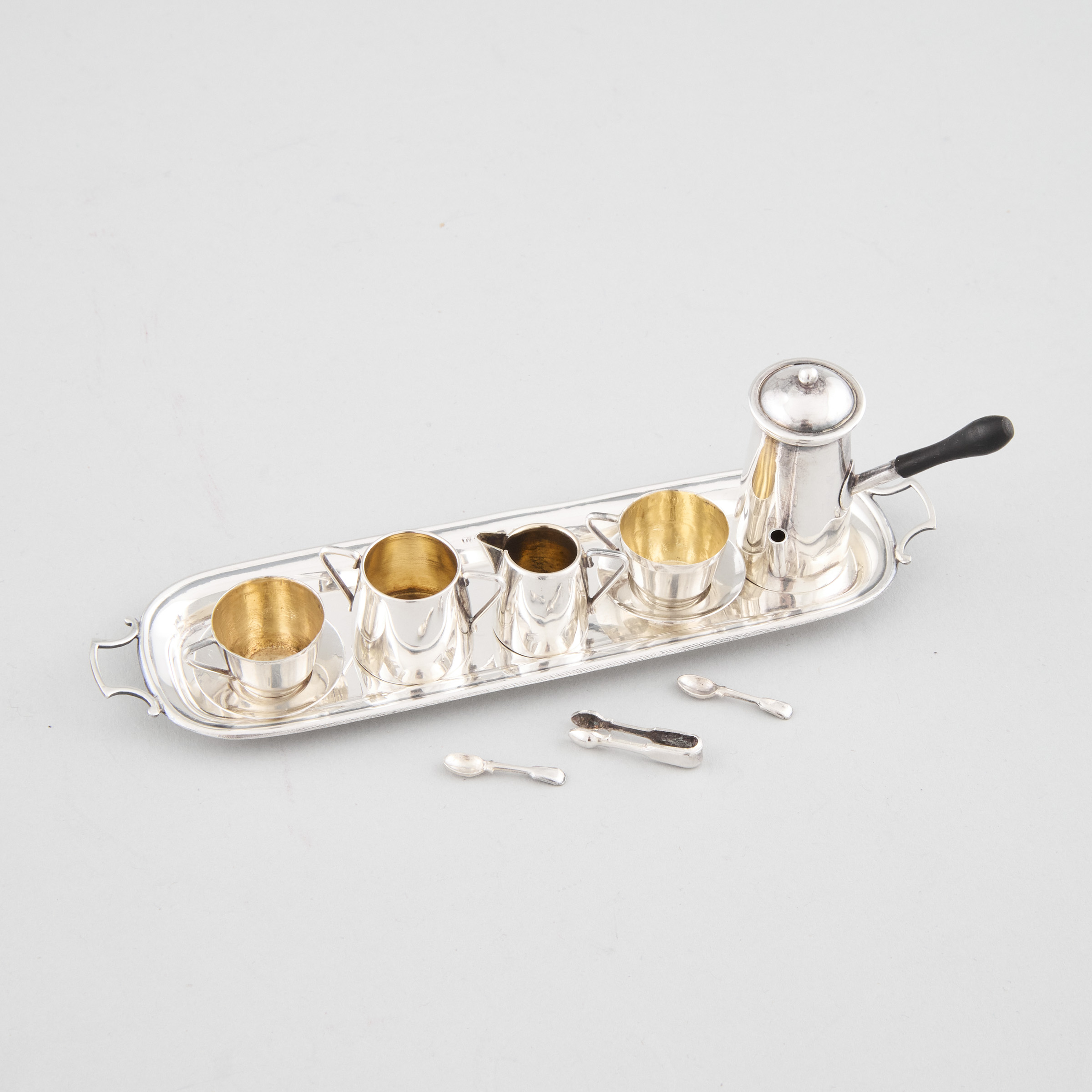 English Silver Miniature Coffee