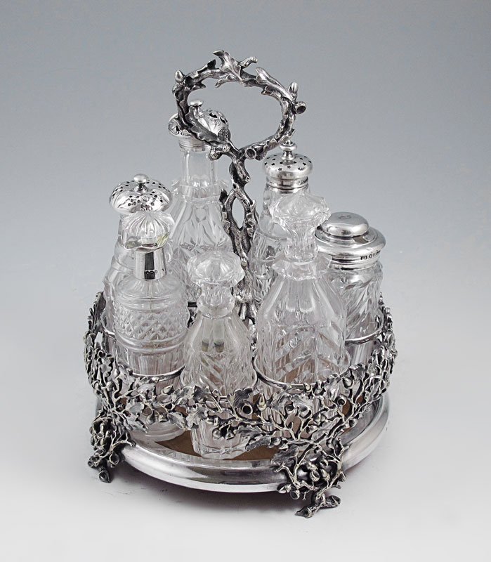 ENGLISH SILVER MOUNTED AND