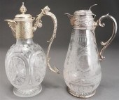 ENGLISH SILVER MOUNTED ETCHED