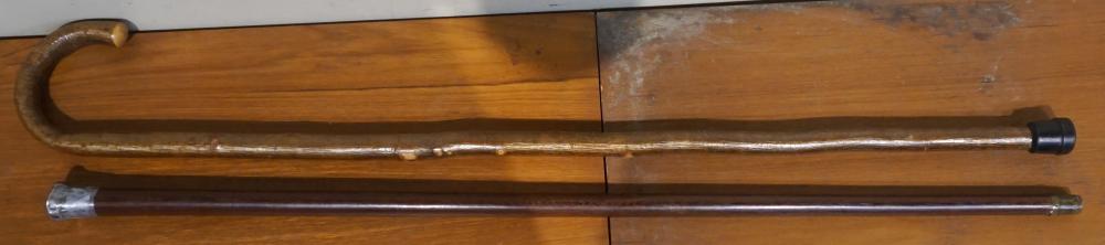 ENGLISH SILVER MOUNTED HICKORY