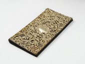 ENGLISH SILVER MOUNTED WINE ME