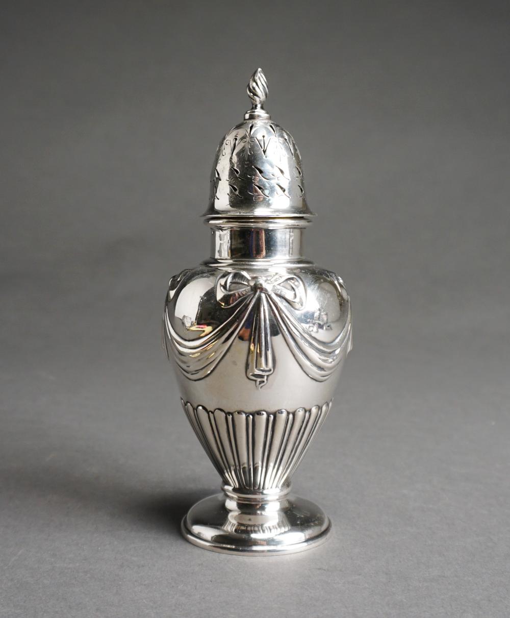 ENGLISH SILVER MUFFINEER, WALKER
