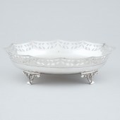 English Silver Pierced Shallow