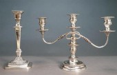 ENGLISH SILVER PLATE CANDLESTI