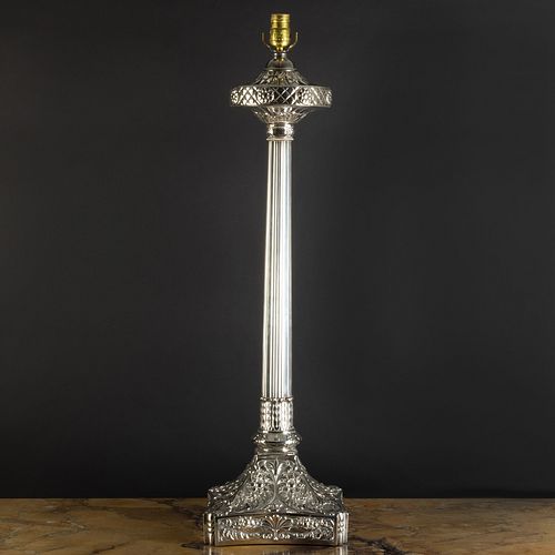 ENGLISH SILVER PLATE COLUMNAR