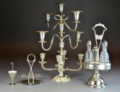 English Silver Plate Cruet Set