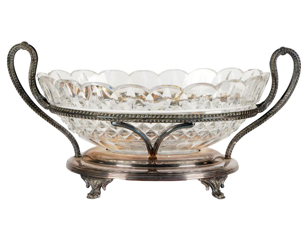 ENGLISH SILVER-PLATE & CUT-GLASS