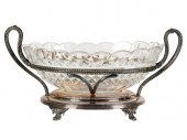 ENGLISH SILVER-PLATE & CUT-GLA