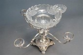 ENGLISH SILVER PLATE EPERGNE W