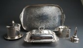 ENGLISH SILVER PLATE GALLERIED