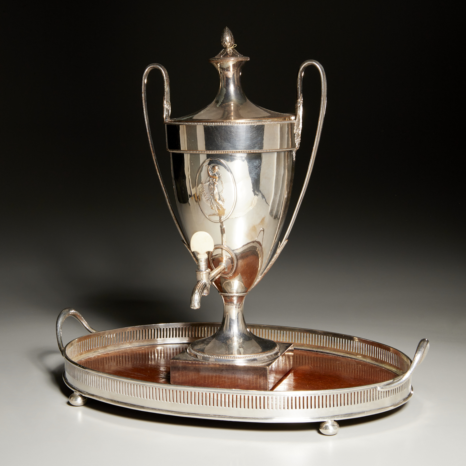 ENGLISH SILVER PLATE HOT WATER