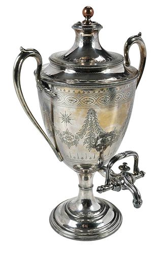 ENGLISH SILVER PLATE HOT WATER