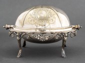 ENGLISH SILVER-PLATE REVOLVING