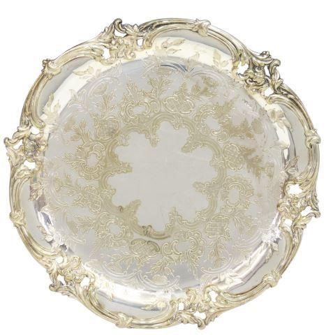 ENGLISH SILVER PLATE SALVER