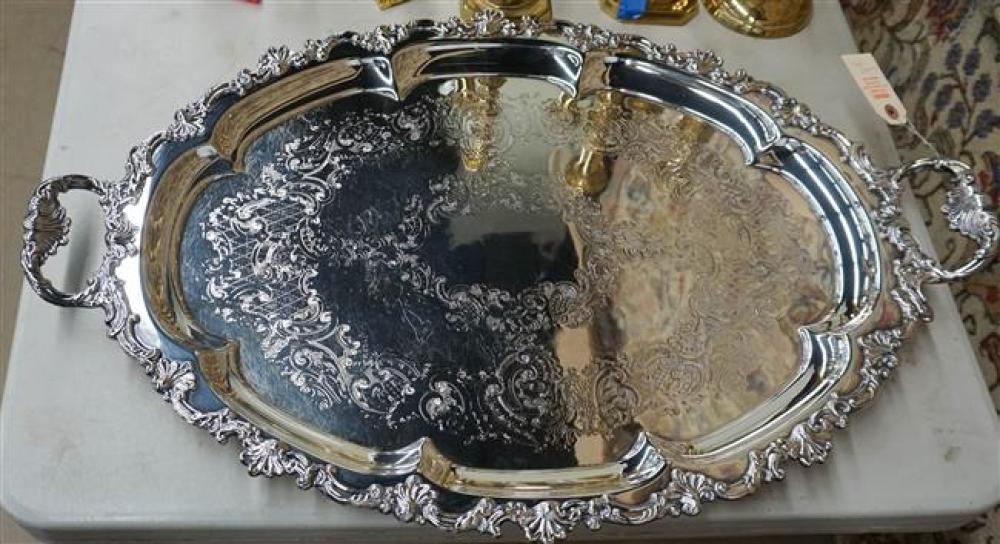 ENGLISH SILVER PLATE TWO-HANDLE