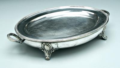 English silver plate warming