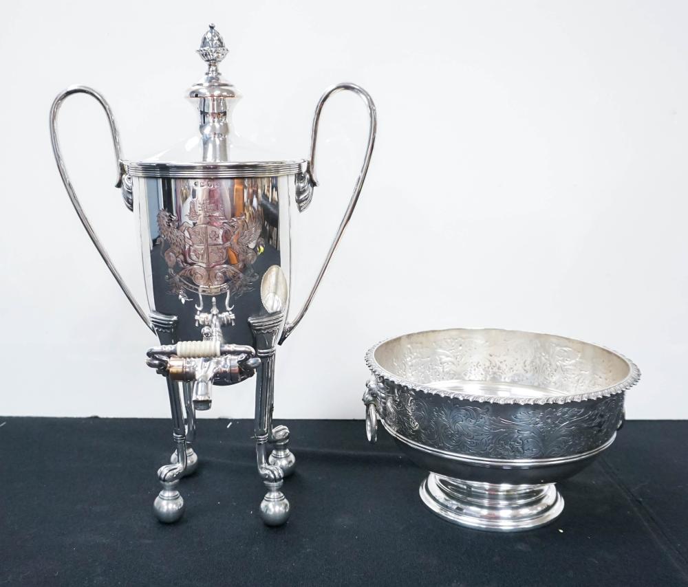 ENGLISH SILVER PLATE WATER URN