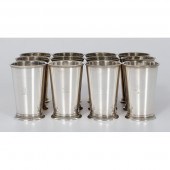 English Silver-Plated Beakers