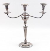 ENGLISH SILVER PLATED CANDELAB