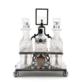 ENGLISH SILVER-PLATED CRUET SE