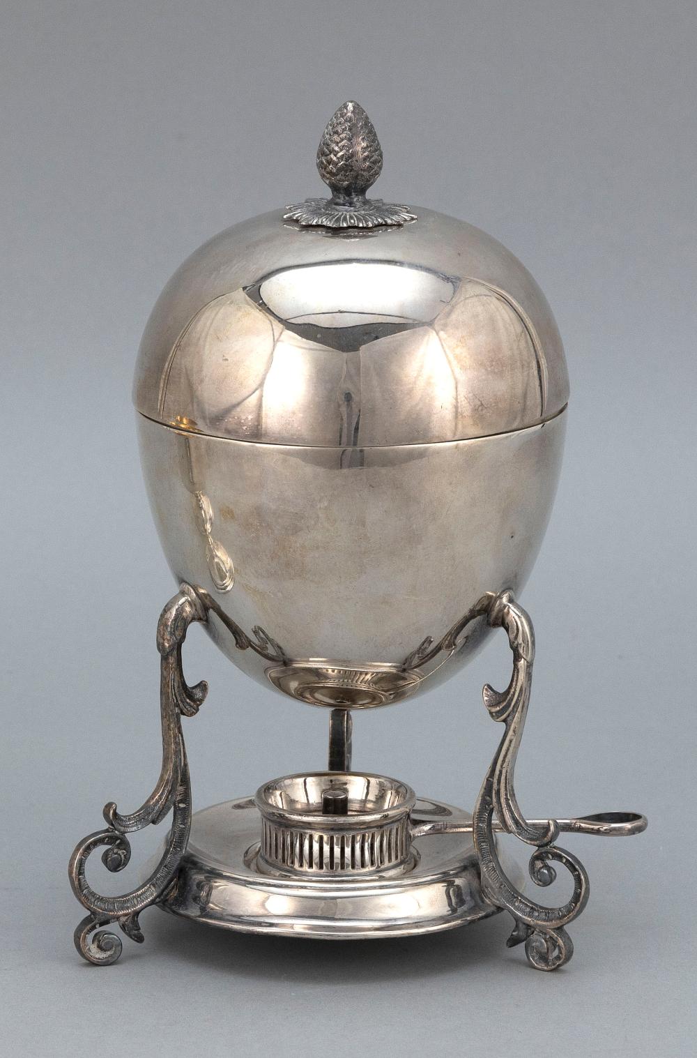 ENGLISH SILVER PLATED EGG CODDLER