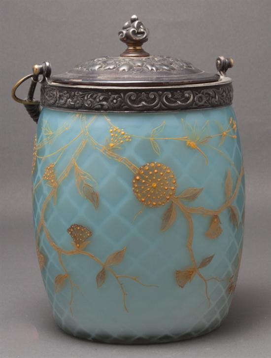 English silver-plated-mounted