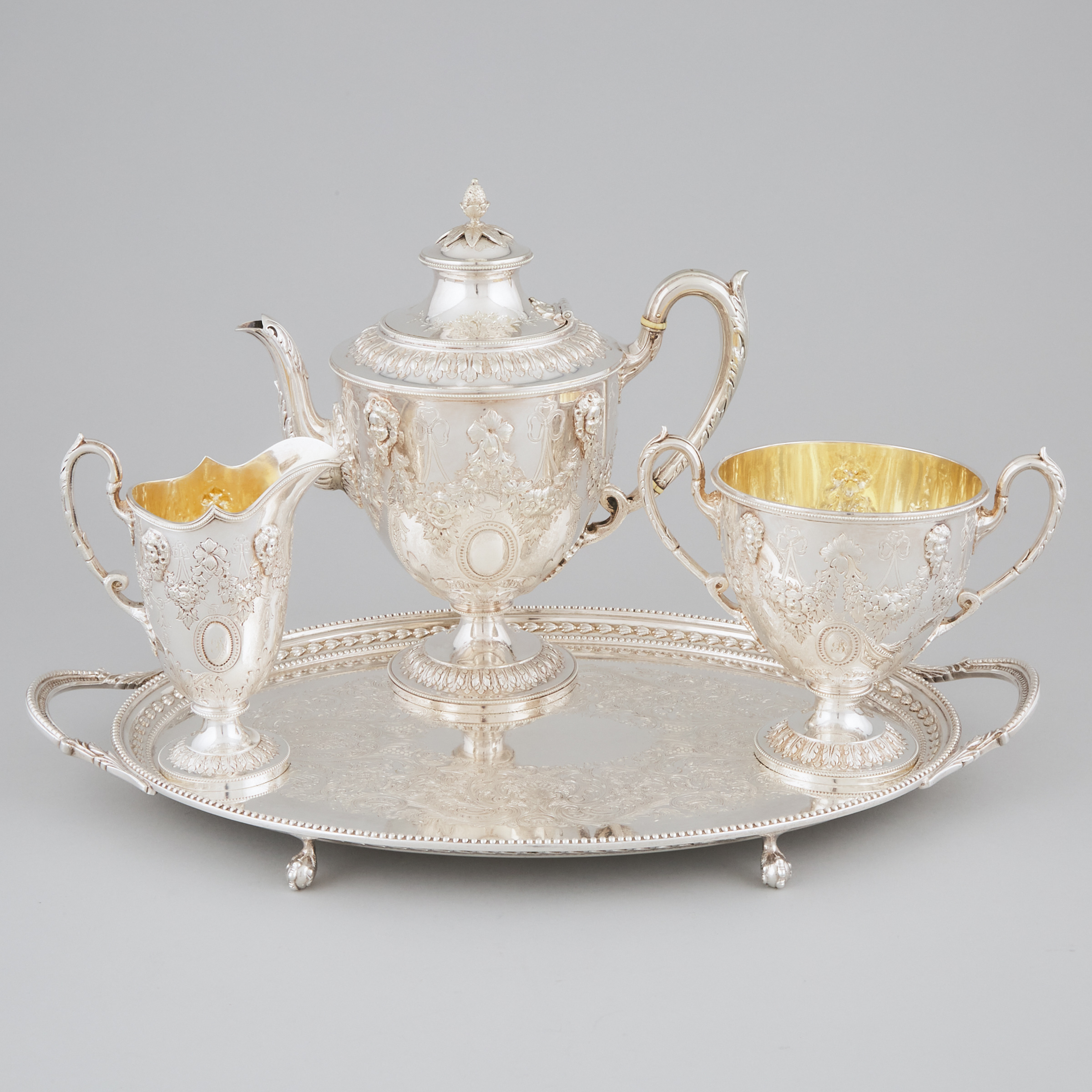 English Silver Plated Tea Service