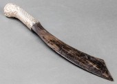 ENGLISH SILVER REPOUSSE & HORN