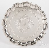 ENGLISH SILVER SALVER, 1912-19