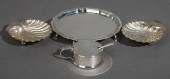 ENGLISH SILVER SALVER, A PAIR