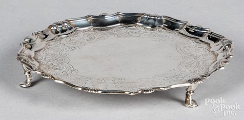 ENGLISH SILVER SALVEREnglish silver