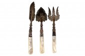 ENGLISH SILVER SERVING SETBirm