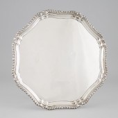English Silver Shaped Circular