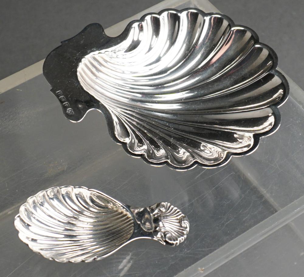 ENGLISH SILVER SHELL-FORM BOWL