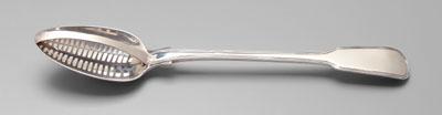 English silver strainer spoon,